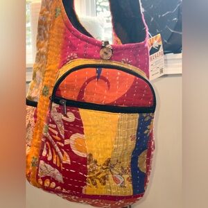 Kantha Multicolor Patchwork Shoulder Bag